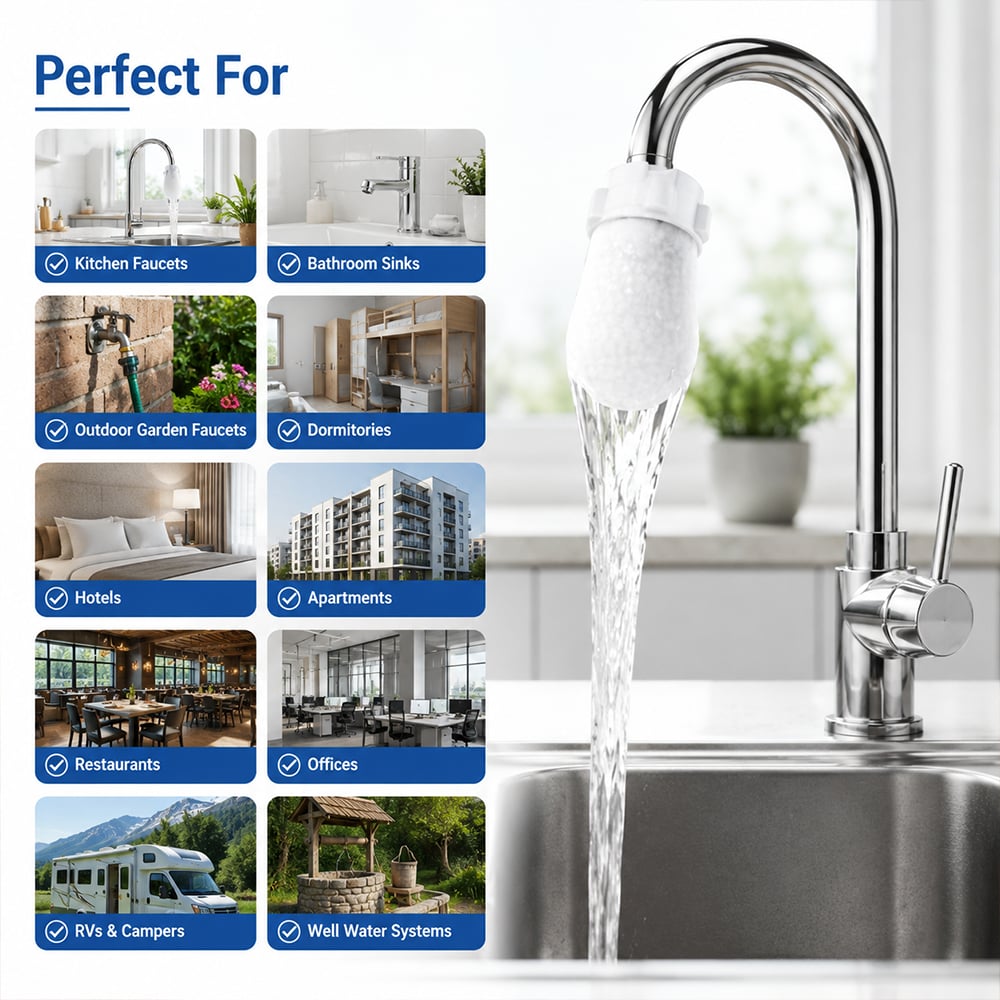 200-Pack Universal Faucet Water Filter Bags – Ultra-Fine 1000 Mesh Home Water Purifier Replacement 🌟Set