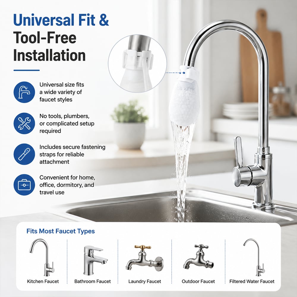 200-Pack Universal Faucet Water Filter Bags – Ultra-Fine 1000 Mesh Home Water Purifier Replacement 🌟Set