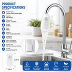 200-Pack Universal Faucet Water Filter Bags – Ultra-Fine 1000 Mesh Home Water Purifier Replacement 🌟Set