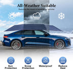 Semi Automatic Car Umbrella for Roof, Foldable Protection Carport with Bracket, Universal Suction Cup car Covers
