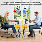 Upgraded Folding TV Tray Table, Sturdy Couch & Dinner Laptop Table