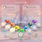 Chakra Candles with Healing Crystals for Meditation, Soy Wax