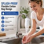 200-Pack Universal Faucet Water Filter Bags – Ultra-Fine 1000 Mesh Home Water Purifier Replacement 🌟Set